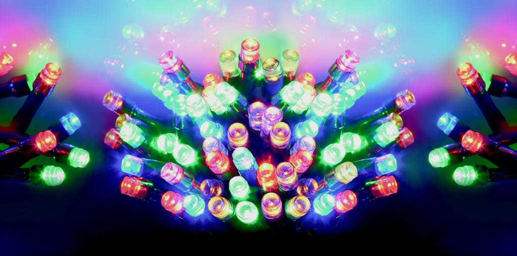 Premier 200 LED Multi Action Battery Operated TIMELIGHTS™ Multi/Green Cable
