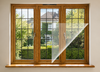 1.57Mx1.82M Clear Window Insulation Kit Shrink Fit Double Glazing Film Draught Exclude