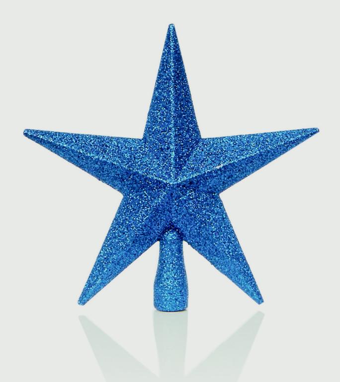 Premier Tree Top Star Glitter Finish 20cm Purple