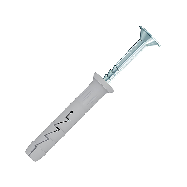 Rawlplug Nylon Hammer In Fixing With Countersunk Head 8X100 Pack of 20