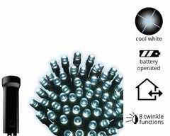 Lumineo 7.1m LED Outdoor Durawise Twinkle Lights Warm White With Black Cable