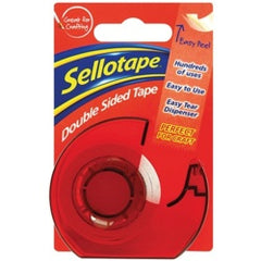 Sellotape Double Sided Tape & Dispenser 15mm x 5m