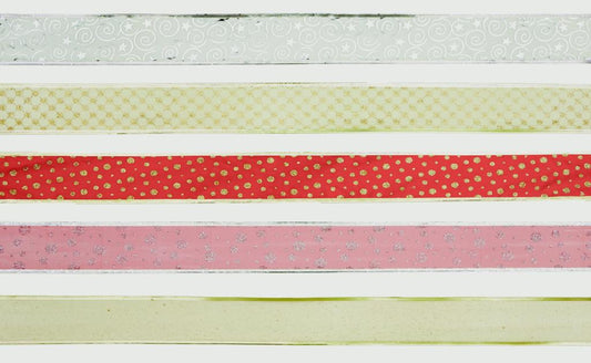 Premier 6cm x 2.7m Ribbon Red, Gold, Silver, Mixed