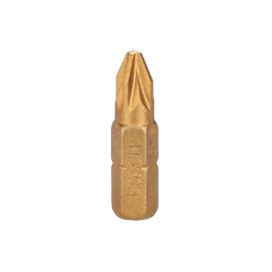 Bosch Extra Hard PZ2 Screwdriver Bits 25mm, Pack 25