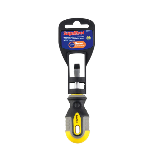 SupaTool Slotted Head Stubby Screwdriver 38mm x 6mm