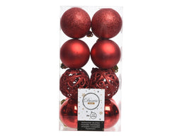 Kaemingk Shatterproof Baubles 6cm Light Gold Pack 16