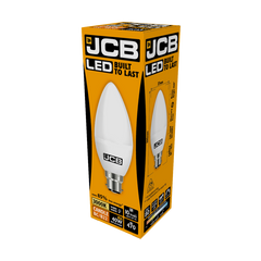 JCB LED Candle 470lm Opal 6w B22 2700k