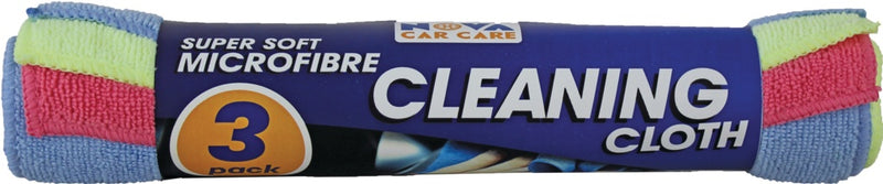 3, 6 Pack Granville Chemicals Microfibre Cleaning Cloth One Size Multicoloured