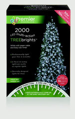 Premier 2000 LED Multi Action Treebrights With Timer White/Green Cable