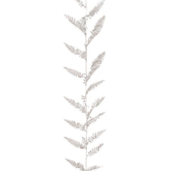 Premier Glitter Fern Leaf Garland Silver 1.8m