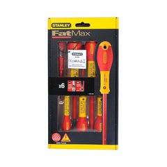 Stanley FatMax Parallel Pozi VDE Screwdriver Set 6 Piece