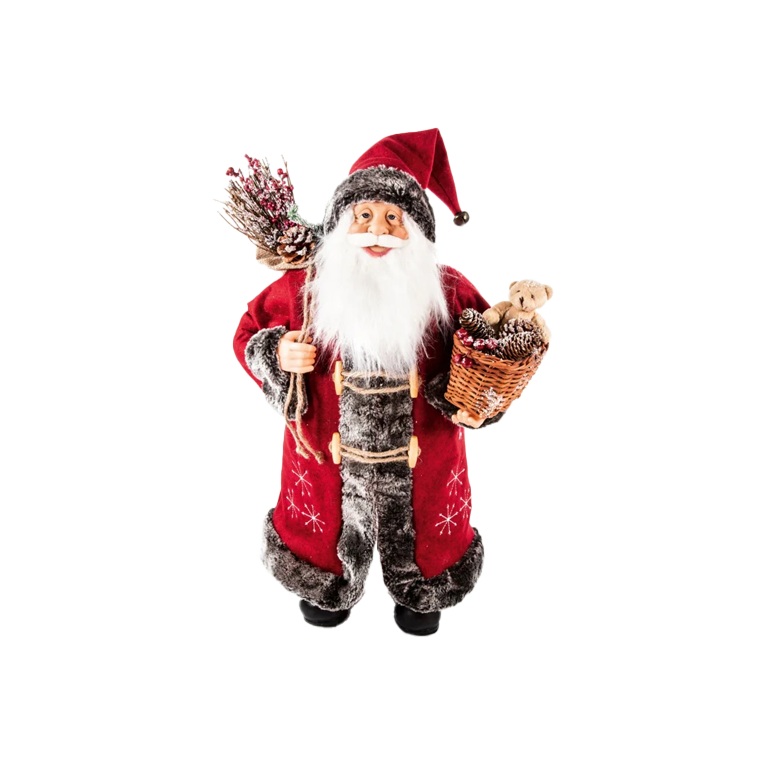 Premier Standing Santa Basket Teddy Sack 60cm