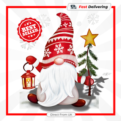 Premier Glitter Gonk in Snow Window Sticker 35cm Christmas Decoration