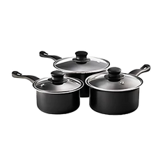 Pendeford First Choice Non-Stick Sauce Pan Set 3 Piece