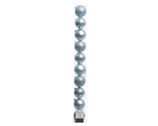Kaemingk Shatterproof Plain Baubles 10cm C/Lilac