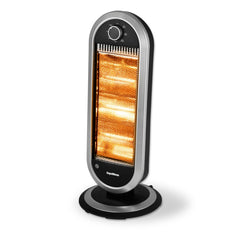 SupaWarm Deluxe Oscillating  Slim Portable  Halogen Heater 1200w 3 types Heat Settings