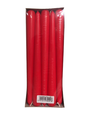 Price's Candles Dinner Candles Pack 10 Red