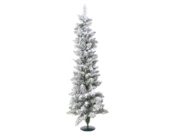 Kaemingk Snowy Vienna Pine Mini Tree Green/White 75cm