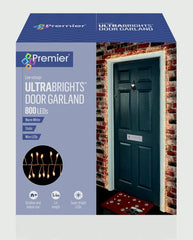 Premier 5.5m Garland Door Lights 800 LED Multi Coloured Christmas Decoration