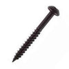 Securit Round Head Blk Screws, Pack of 10 4x20mm