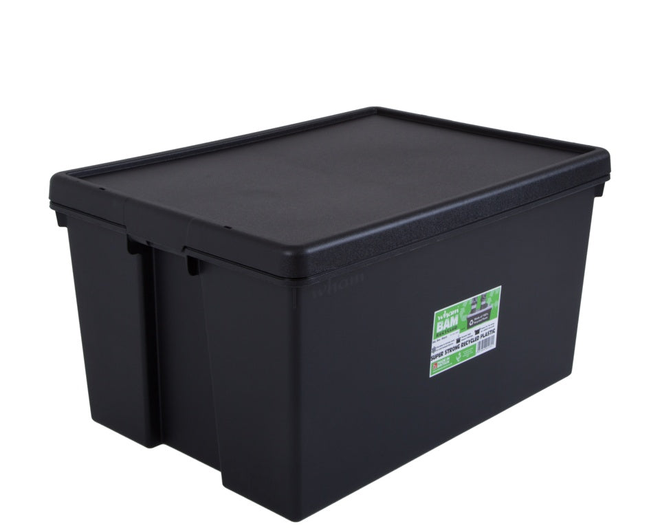 Wham 100% Upcycled Heavy Duty Box & Lid 96L