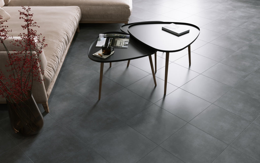 Golden Tile Porcelain Floor Tile 400 x 400 x 7mm Lofty Anthracite 1.12m2