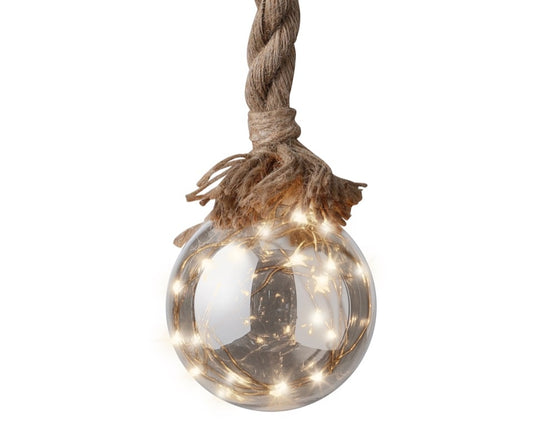 Kaemingk Micro LED Ball With Rope 14x80