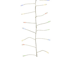 Kaemingk Micro LED Cluster Twinkle Lights 480 Cool White/Silver Cable