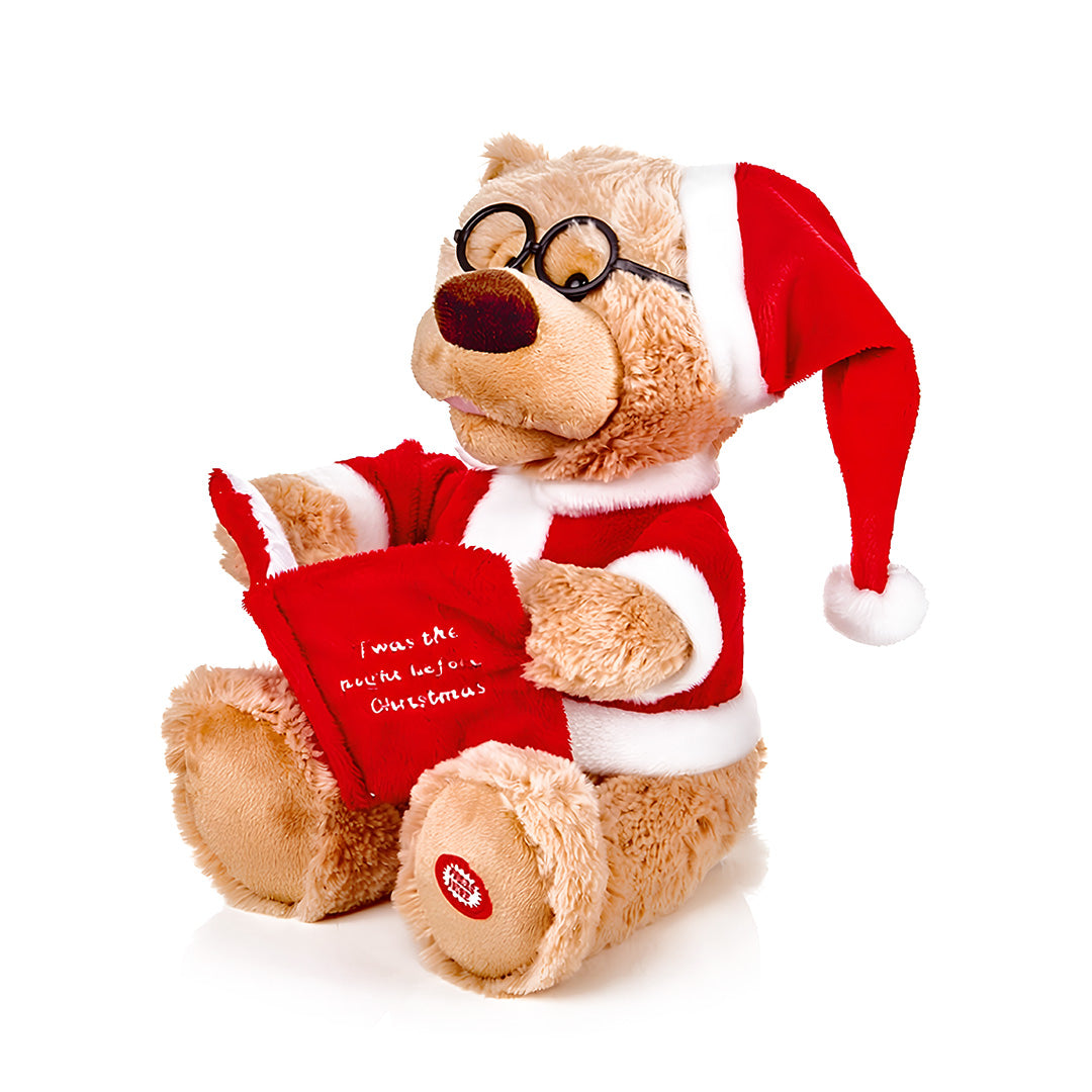 Premier Animated Storytelling Bear 24cm Battery Operated Christmas Toy