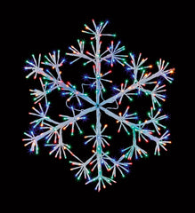 Premier Starburst Snowflake 660 LEDs 90cm White/Multi Coloured