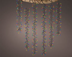 Lumineo 480l LED Cascade Lights Black/Multi Coloured