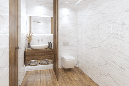 Golden Tile Marble Effect Wall Tile 250 x 400 x 7.5mm Elba Gloss 1.60m2