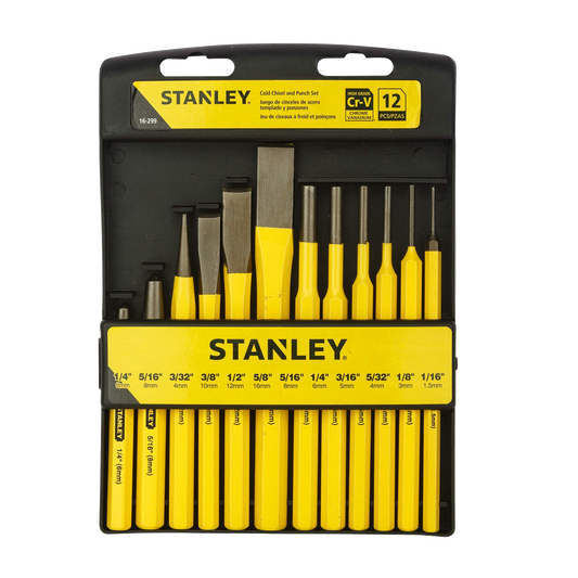 Stanley Punch And Chisel Kit 12 Piece