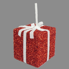 Davies Products Tinsel Gift 15cm White
