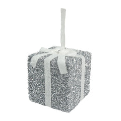 Davies Products Tinsel Gift 15cm White