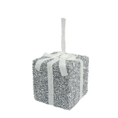 Davies Products Tinsel Gift 15cm White