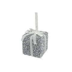 Davies Products Tinsel Gift 15cm White