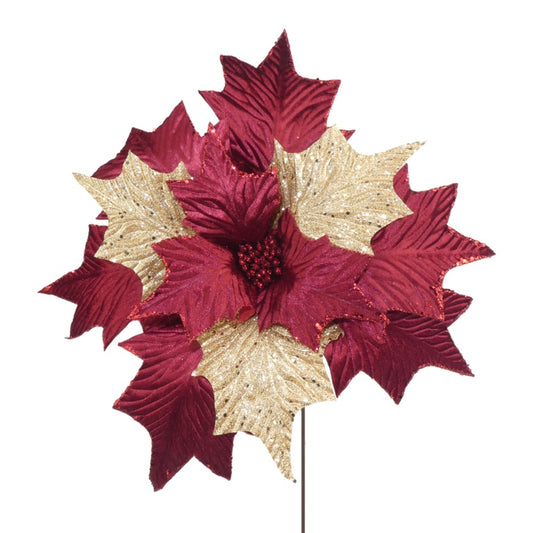 Davies Products Giant Flower 36cm Red/Champagne