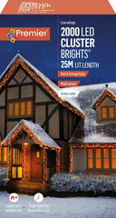 Premier 960 LED Multi Action Cluster Brights With Timer Rainbow/Green Cable