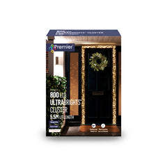 Premier 800 LED Rose Gold Ultra Bright Cluster Vintage Gold 5.5m