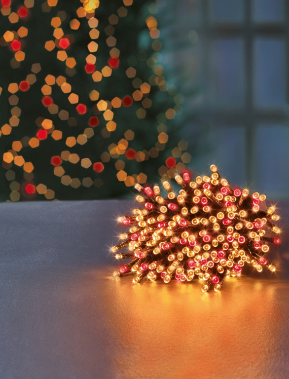 Premier 480 LED Multi Action Supabrights With Timer Red/Vintage Gold/Green Cable