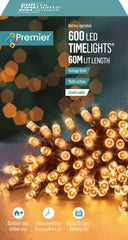 Premier 600 LED Multi Action Battery Operated TIMELIGHTS™ Blue/Green