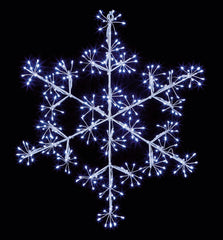 Premier Snowflake 300 White LEDs 40cm