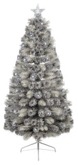 Premier Fibre Optic Silver Tipped Fir White LEDs 80cm