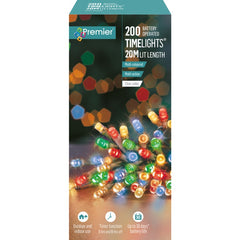 Premier 50 LED Multi Action Battery Operated TIMELIGHTS™ Multi/Clear Cable