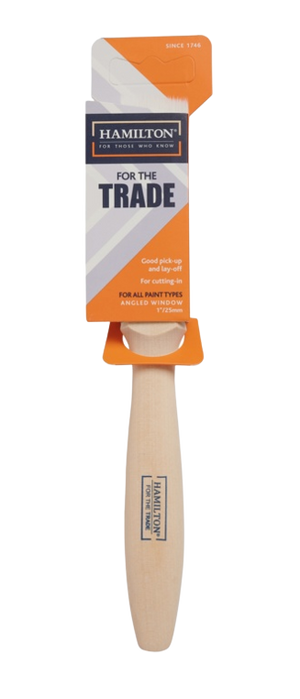 Hamilton For The Trade Angled Window Brush 1"