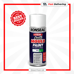 Ronseal 6 Year Quick Dry Anti Mould White 400ml Aerosol Paint