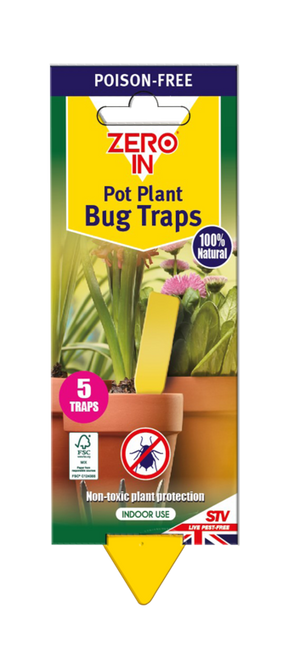 Zero In Pot Plant Bug Traps 5 Pack