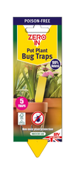 Zero In Pot Plant Bug Traps 5 Pack
