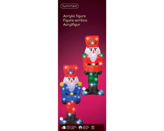 Lumineo 60 LED Nutcracker 40cm Cool White